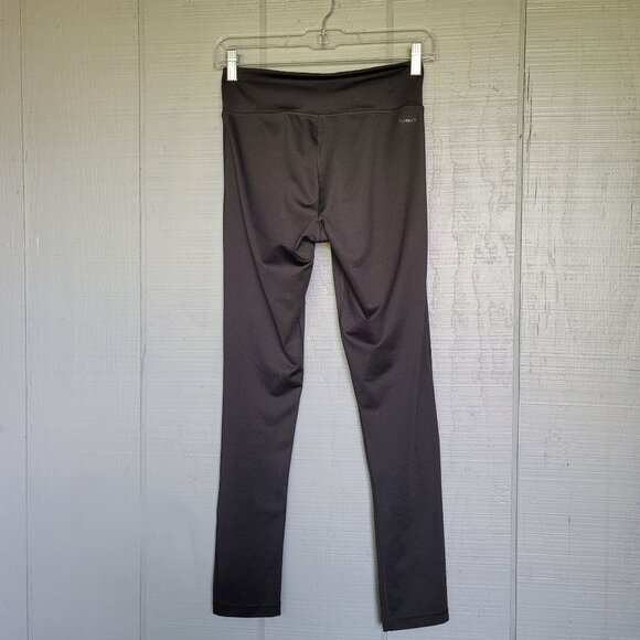 Adidas Climalite Logo Adidas Pull-On Workout Full-Length Tight Leggings. Size S - Picture 2 of 6